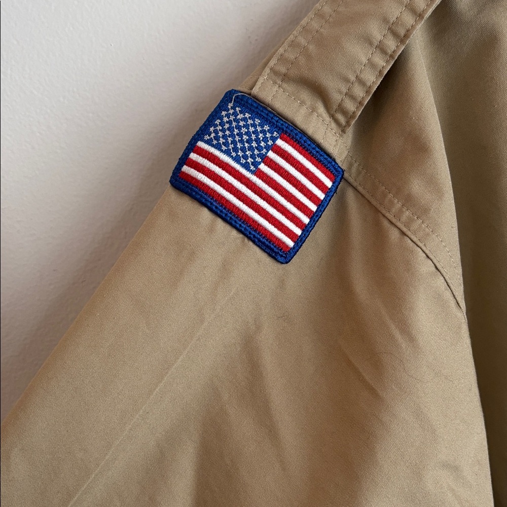 BSA | Tan Boy Scouts of America Shirt with Patches Sz XL - Picture 16 of 17